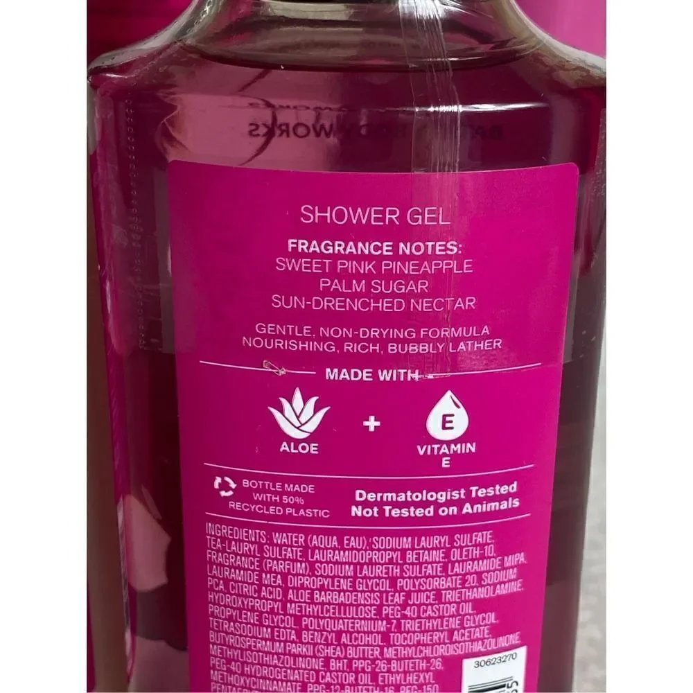 Bath and Body Works PINK PINEAPPLE SUNRISE 4 Piece Set